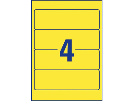AVERY Zweckform Etiquette pour dos de classeur, jaune