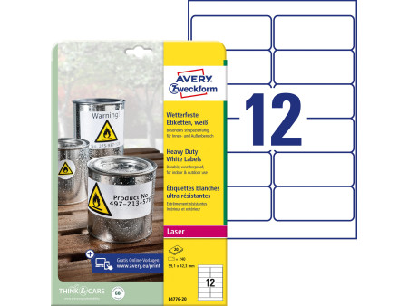 AVERY Zweckform Etiquette, 99,1 x 42,3 mm