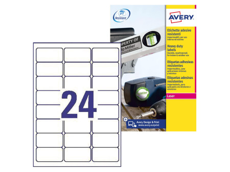 AVERY Zweckform Etiquette, 63,5 x 33,9 mm