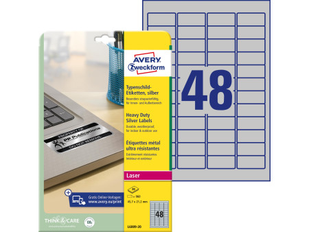 AVERY Zweckform Etiquette d'identification, argent