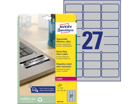 AVERY Zweckform Etiquette d'identification, argent