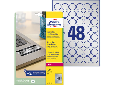 AVERY Zweckform Etiquette d'identification, argent