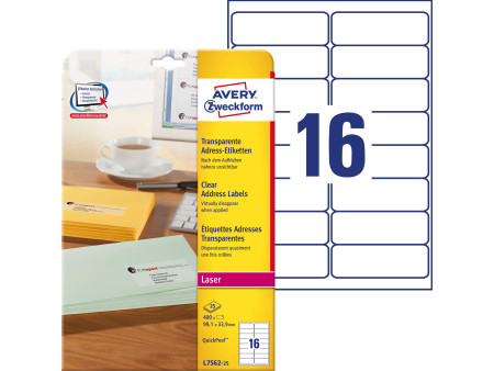 AVERY Zweckform Etiquette d'adresse, 99,1 x 33,9 mm
