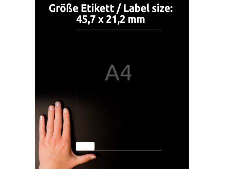 AVERY Zweckform Etiquette papier, ultra-adhésif, blanc