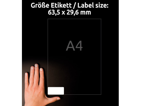 AVERY Zweckform Etiquette papier, ultra-adhésif, blanc