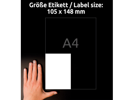 AVERY Zweckform Etiquette papier, ultra-adhésif, blanc