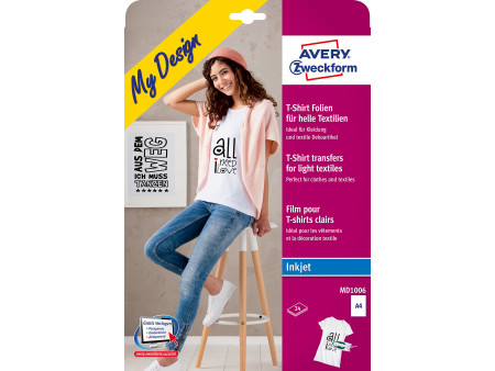 AVERY Zweckform My Design Film transfert pour T-Shirt, A4