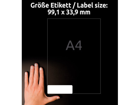 AVERY Zweckform Etiquette d'adresse recyclée, 99,1 x 33,9 mm