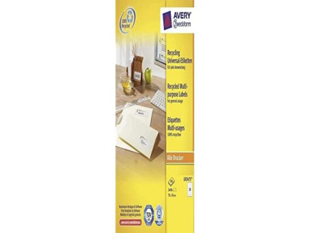 AVERY Zweckform Etiquettes multi-usage recyclées