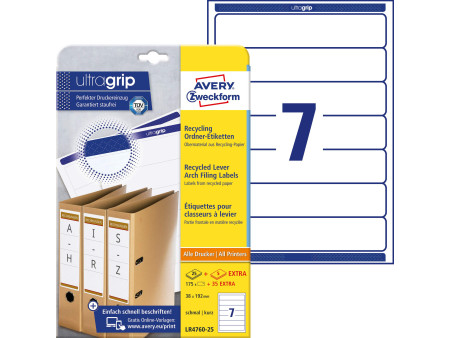 AVERY Zweckform Etiquettes recyclées pour dos de classeur