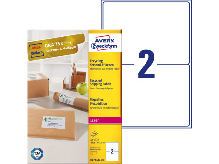 AVERY Zweckform Etiquette d'expédition recyclée
