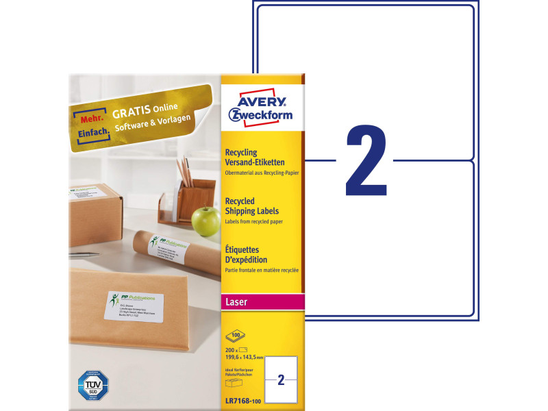 AVERY Zweckform Etiquette d'expédition recyclée