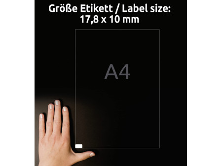 AVERY Zweckform Etiquette universelle, 17,8 x 10 mm, blanc