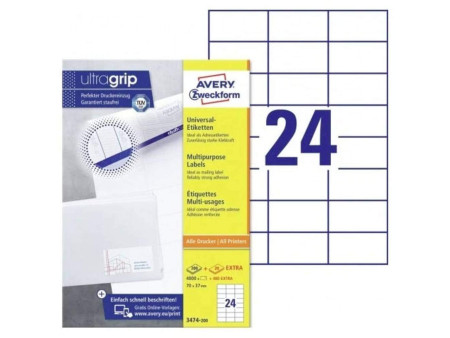 AVERY Zweckform Etiquette universelle, 70 x 37 mm, blanc