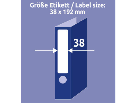 AVERY Zweckform Etiquette pour dos de classeur, détachable