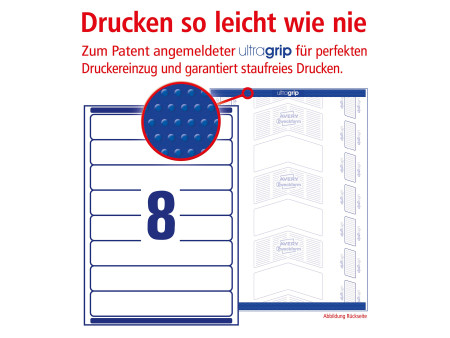 AVERY Zweckform Etiquette pour dos de classeur, blanc