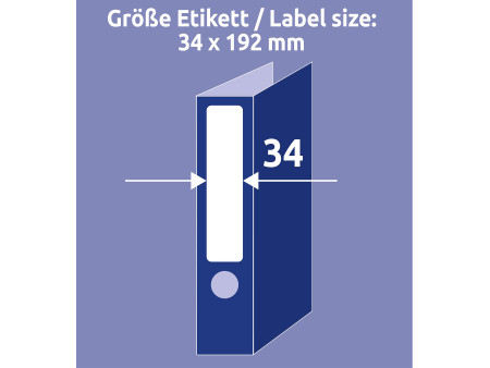 AVERY Zweckform Etiquette pour dos de classeur, blanc
