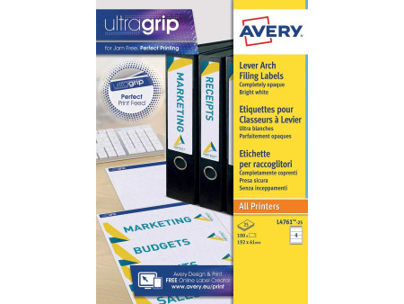 AVERY Zweckform Etiquette pour dos de classeur, 61 x 192 mm