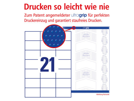 AVERY Zweckform Etiquette universelle, 70 x 42,3 mm, blanc