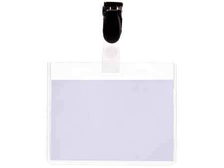 pavo Porte-badge, fermé en haut, avec clip, 60 x 90 mm