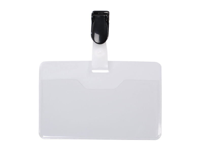 pavo Porte-badge, avec clip, 60 x 90 mm, transparent