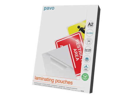 pavo Pochette de plastification, A2, brillant, 250 microns
