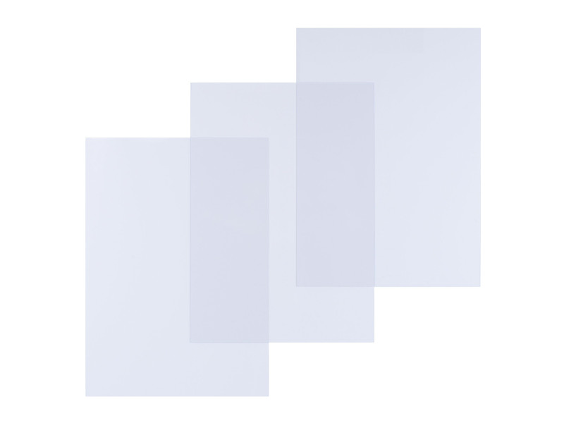 pavo Plats de couverture, A3, PVC, 0,20 mm, transparent