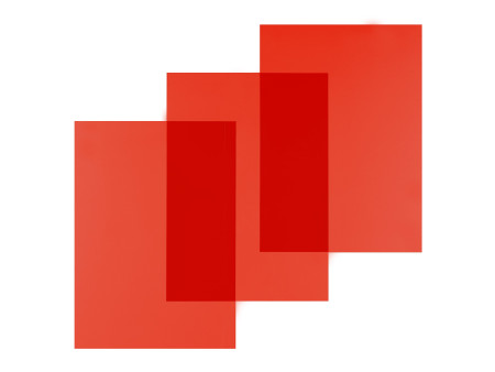pavo plats de couverture, A4, PVC, 0,20 mm,rouge transparent