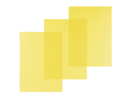 pavo plats de couverture, A4, PVC, 0,2 mm, jaune transparent