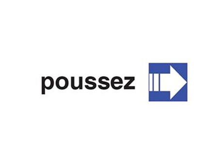 pavo Plaque de signalisation 'poussez', (L)170 x (H)47 mm