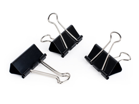 pavo Pince double clip, (L)19 mm, écartement 7 mm, noir