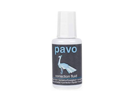 pavo Correcteur liquide, blanc, contenu: 20 ml
