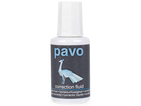 pavo Correcteur liquide, blanc, contenu: 20 ml