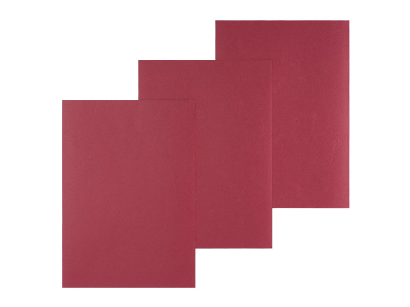 pavo Plats de couverture, grain cuir, A4, rouge