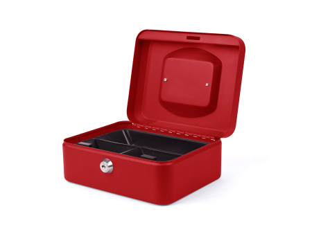pavo Caisse à monnaie, (L)200 x (P)160 x (H)90 mm, rouge
