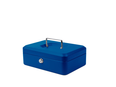 pavo Caisse à monnaie, (L)250 x (P)180 x (H)90 mm, bleu