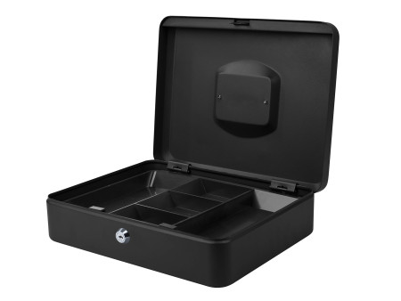 pavo Caisse à monnaie, (L)300 x (P)240 x (H)90 mm, noir