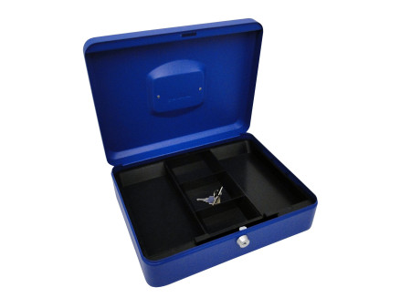 pavo Caisse à monnaie, (L)300 x (P)240 x (H)90 mm, bleu