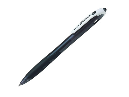 PILOT Stylo à bille REXGRIP Begreen, rétractable, F, noir