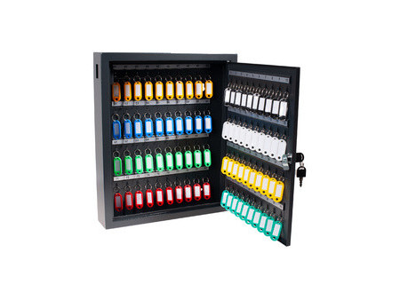 pavo Armoire à clés Deluxe, pour 80 clés, gris foncé