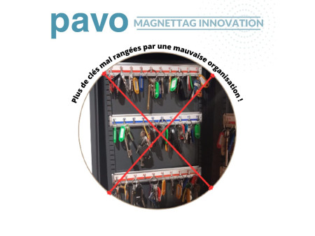 pavo Armoire à clés Haute Sécurité, pour 50 clés