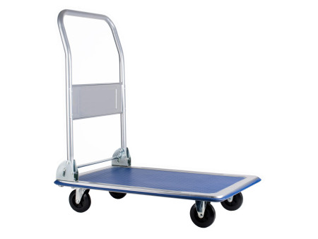 pavo Chariot à plate-forme, capacité: 150 kg, noir/bleu