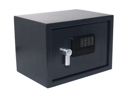 pavo Coffre-fort, avec serrure électronique, gris foncé