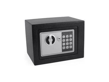 pavo Mini coffre-fort, avec serrure électronique, noir