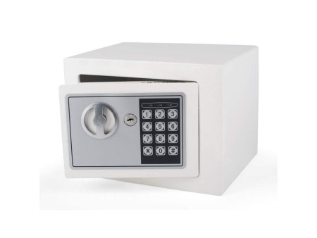 pavo Mini coffre-fort, avec serrure électronique, blanc