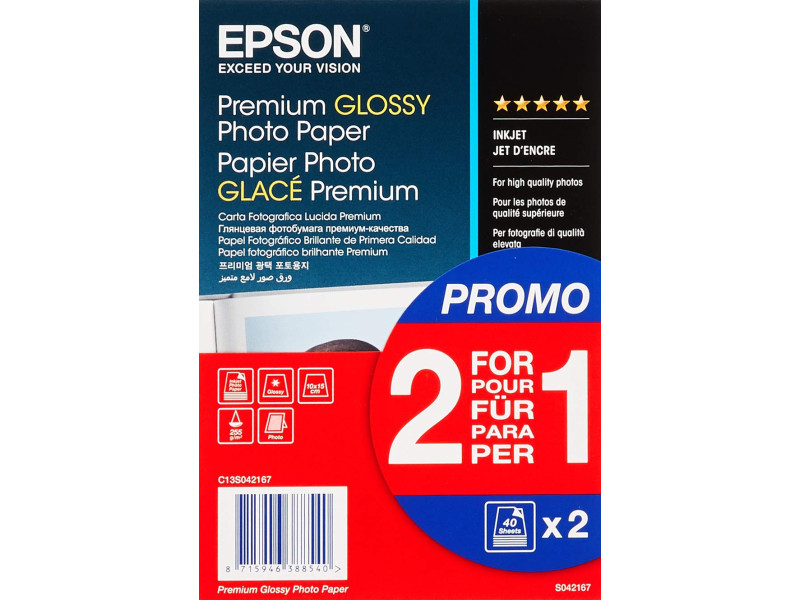EPSON Papier photo Premium Glossy, 10 x 15 cm
