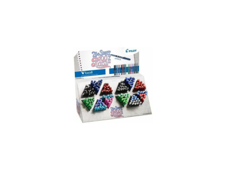 PILOT Stylo roller V Ball 05/07/1.0, présentoir de 180