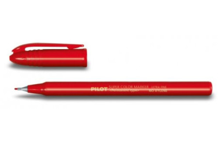 PILOT Marqueur permanent ultrafin, rouge