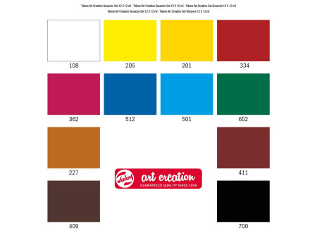 ROYAL TALENS Gouache ArtCreation, 12 ml, set de 12