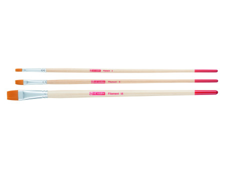 ROYAL TALENS Set de pinceaux plats, 3 pièces